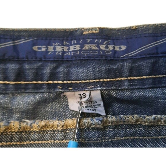 VTG Marithe Francois Girbaud Jeans Men 33 x 32 Pants Y2K 90 Baggy Wide HONG KONG - Picture 4 of 7